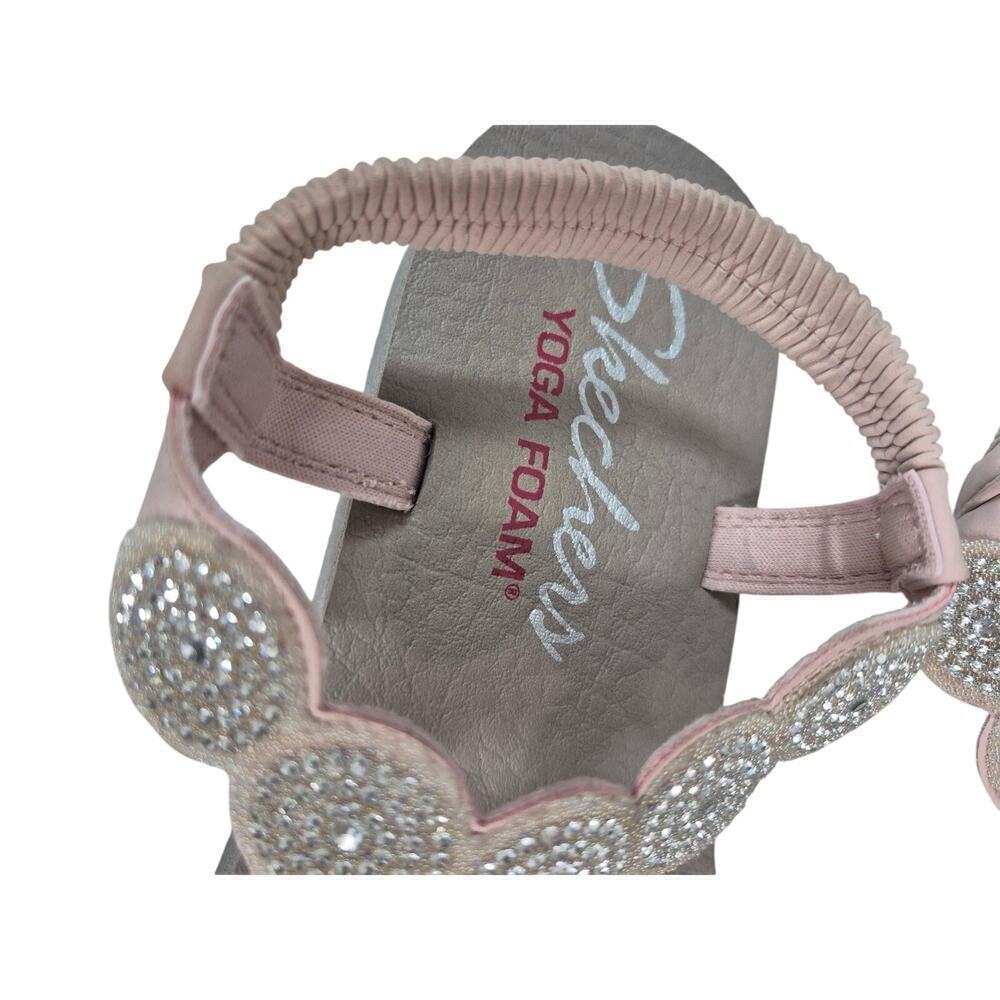 Skechers Meditation Women's Sz 9 Vegan Sling Back Sandals Yoga Foam Pink - Picture 4 of 5